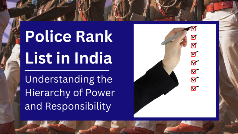 Police Ranks in Different States of India: How They Differ