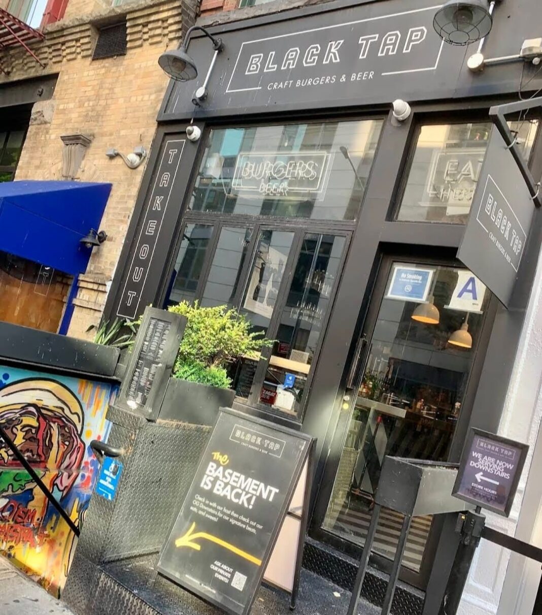 Front Entrance of Black Tap Craft Burgers & Beer - SoHo NYC