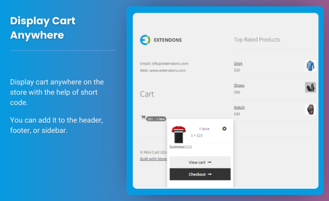 woocommerce side cart